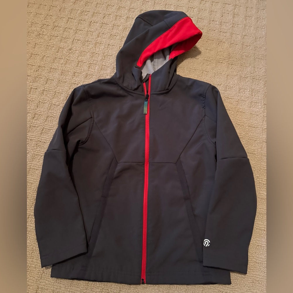 Champion Outdoor Jacket/Coat - charcoal with fleece lining in Boys size M (8-10)